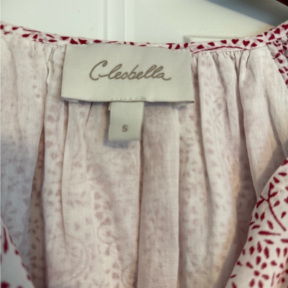 Cleobella Jaya Mini Dress Boho Paisley Preppy Peasant Dress Size Small - Picture 3 of 11